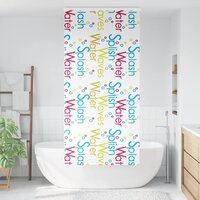 Doucherolgordijn met cassette 90x240 cm stofbreedte 86 cm 2