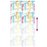 Doucherolgordijn met cassette 120x240 cm stofbreedte 116 cm 5