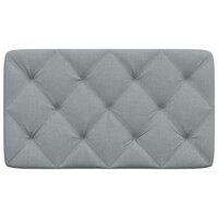 Hoofdbordkussen 90 cm stof lichtgrijs 4