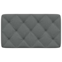 Hoofdbordkussen 90 cm stof donkergrijs 4