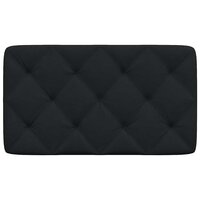 Hoofdbordkussen 90 cm stof zwart 4