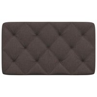 Hoofdbordkussen 90 cm stof donkerbruin 4
