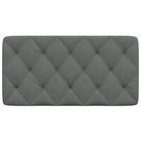 Hoofdbordkussen 100 cm stof donkergrijs 4