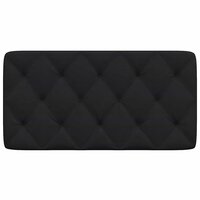 Hoofdbordkussen 100 cm stof zwart 4