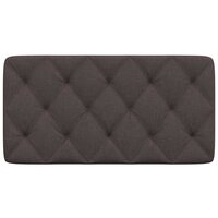 Hoofdbordkussen 100 cm stof donkerbruin 4