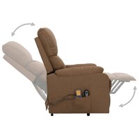 Sta-op-massagestoel stof taupe 5