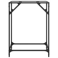 Wandtafel met transparant glazen blad 60x35x81 cm staal 4