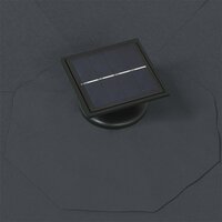 Wandparasol met LED&amp;apos;s 300 cm antracietkleurig 6