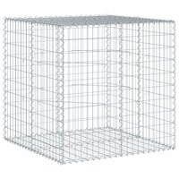 Schanskorf 100x100x100 cm gegalvaniseerd ijzer zilverkleurig 5