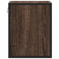 Nachtkastje wandgemonteerd 40x31x39,5 cm bruin eikenkleurig 6