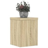 Plantenstandaards 2 st 15x15x20 cm bewerkt hout sonoma eiken 3
