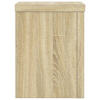 Plantenstandaards 2 st 15x15x20 cm bewerkt hout sonoma eiken 5