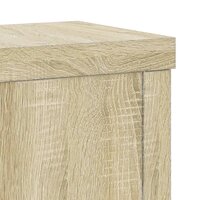 Plantenstandaards 2 st 15x15x20 cm bewerkt hout sonoma eiken 8