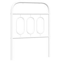 Hoofdbord 75 cm metaal wit 2
