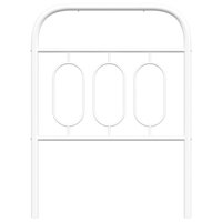 Hoofdbord 75 cm metaal wit 4