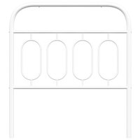 Hoofdbord 90 cm metaal wit 4