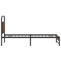 Bedframe zonder matras bewerkt hout bruin eikenkleur 90x200 cm 6