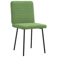Eetkamerstoelen 2 st fluweel lichtgroen 3