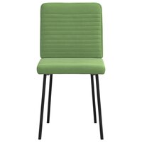 Eetkamerstoelen 2 st fluweel lichtgroen 4