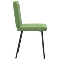 Eetkamerstoelen 2 st fluweel lichtgroen 5