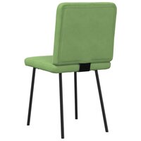 Eetkamerstoelen 2 st fluweel lichtgroen 6