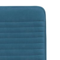 Eetkamerstoelen 2 st fluweel blauw 7