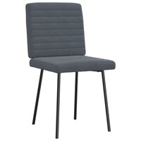 Eetkamerstoelen 2 st fluweel donkergrijs 4