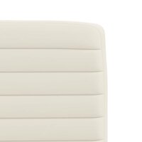 Eetkamerstoelen 2 st fluweel cr&egrave;mekleurig 7