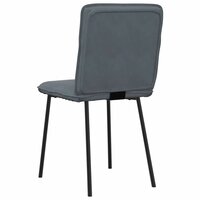 Eetkamerstoelen 2 st fluweel donkergrijs 6