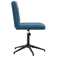 Eetkamerstoel fluweel blauw 4