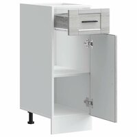 Keuken onderkast &quot;Porto&quot; bewerkt hout grijs sonoma eiken 5