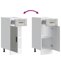 Keuken onderkast &quot;Porto&quot; bewerkt hout grijs sonoma eiken 9