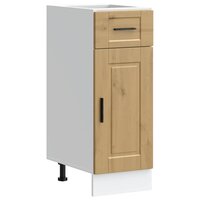 Keuken onderkast &quot;Porto&quot; bewerkt hout artisanaal eikenkleur 2