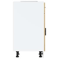 Keuken onderkast &quot;Porto&quot; bewerkt hout artisanaal eikenkleur 6