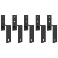 Doos met onderdelen voor schuifdeur 152,5 cm staal zwart 4