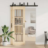 Doos met onderdelen voor schuifdeur 152,5 cm staal zwart 3