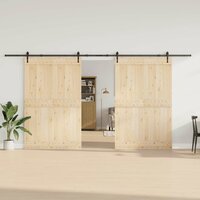 Doos met onderdelen voor schuifdeur 427 cm staal zwart 3