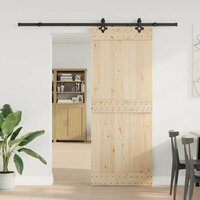 Doos met onderdelen voor schuifdeur 213,5 cm staal zwart 3