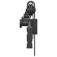 Doos met onderdelen voor schuifdeur 213,5 cm staal zwart 6