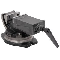 Bankschroef met 2 assen kantelbaar 100 mm 3