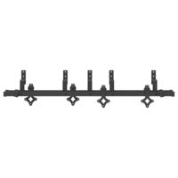 Doos met onderdelen voor schuifdeur 152,5 cm staal zwart 5