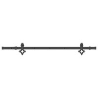 Doos met onderdelen voor schuifdeur 152,5 cm staal zwart 4