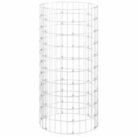 Gabion paal rond &Oslash;50x100 cm gegalvaniseerd staal 3