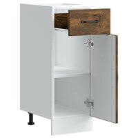 Keuken onderkast Kalmar bewerkt hout gerookt eikenkleurig 5