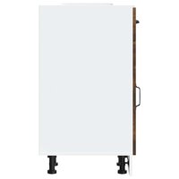 Keuken onderkast Kalmar bewerkt hout gerookt eikenkleurig 6