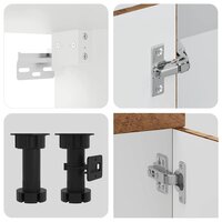 7-delige Keukenkastenset Porto bewerkt hout oud houtkleurig 7