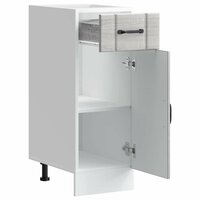 Keuken onderkast Lucca bewerkt hout grijs sonoma eikenkleur 5