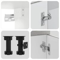 7-delige Keukenkastenset Kalmar bewerkt hout grijs sonoma eiken 7