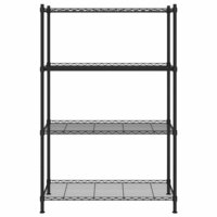 Opbergrek 4-laags 200 kg 90x35x137 cm zwart 3