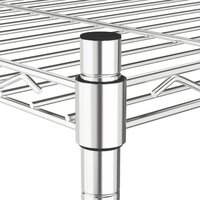 Opbergrek 5-laags 250 kg 90x35x180 cm chroomkleurig 5